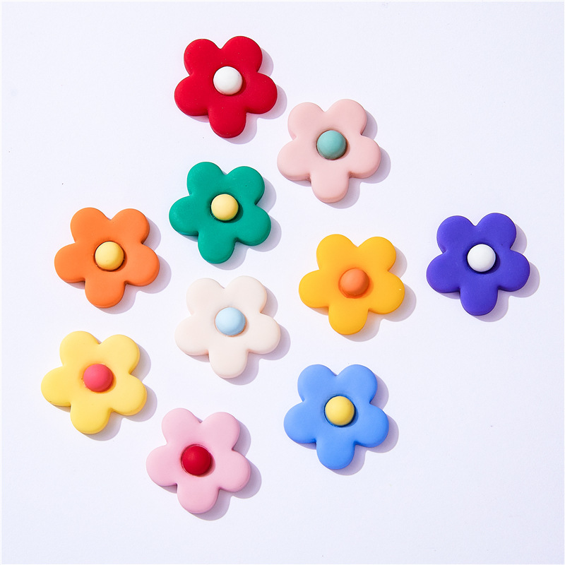 Christmas Craft Embellishment - Cabochons à fleurs en résine à