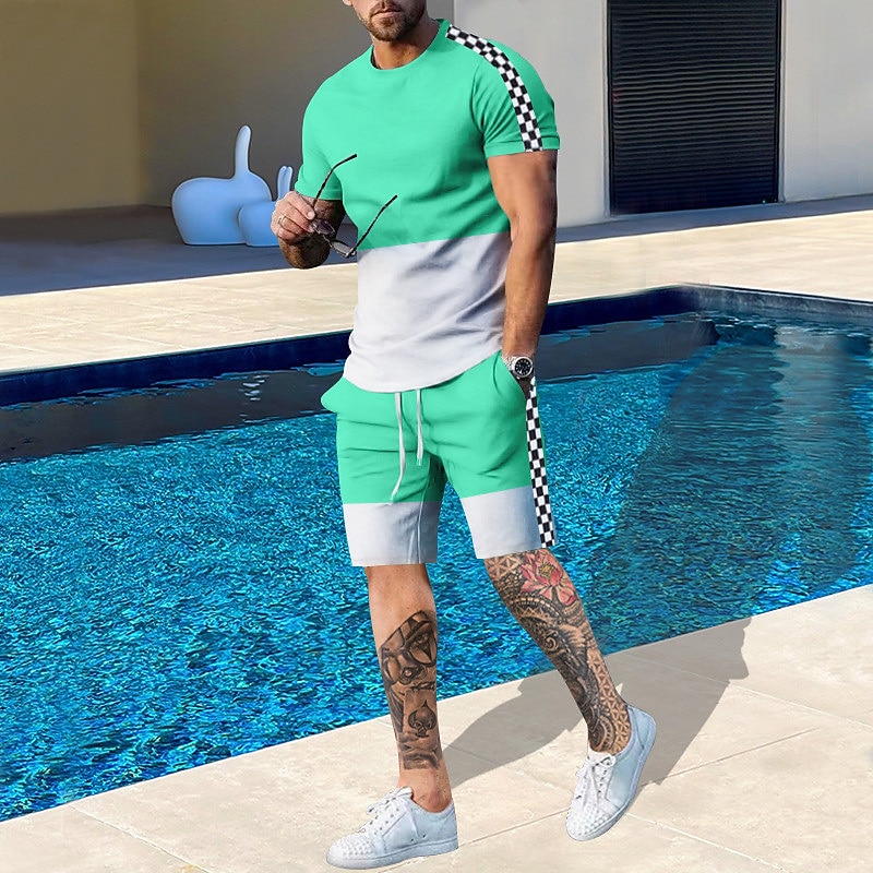 Embellish Knit - Ensemble 2 pièces pour homme, motif