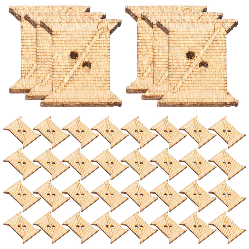 Embroidery Embellishments - 100 bobines en bois pour fil