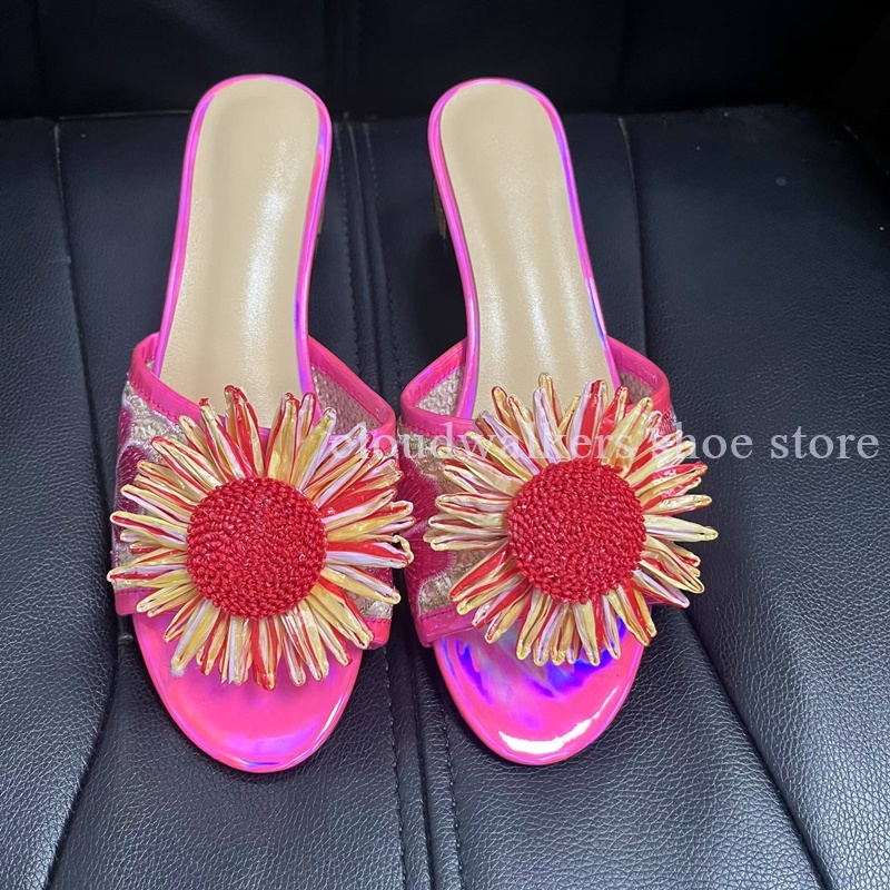 Mule d'été à bout ouvert avec  - Embroidery Embellishments avis et prix