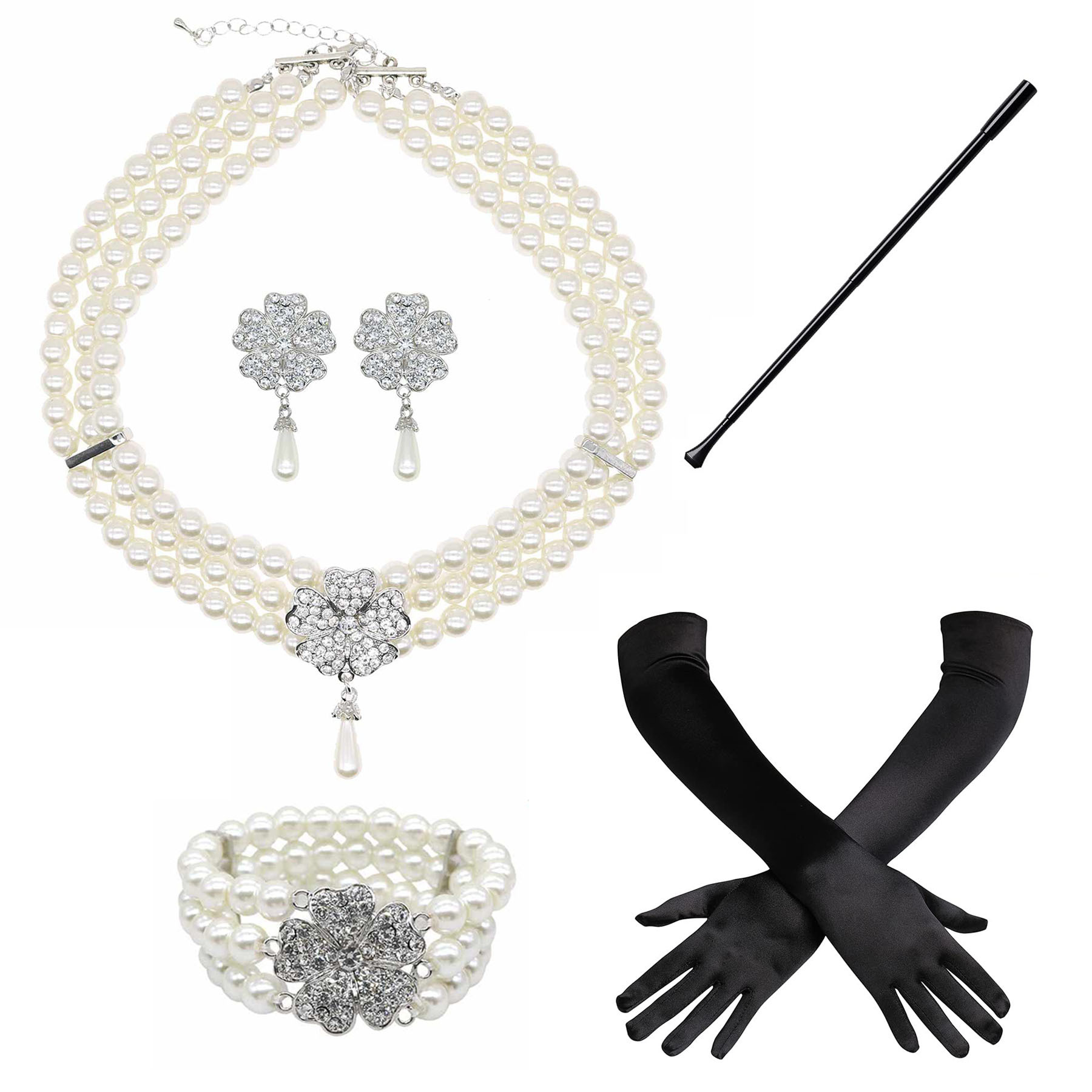 1920s1950s Imitation Pearl Nec - Pearl Trim Chain avis et prix