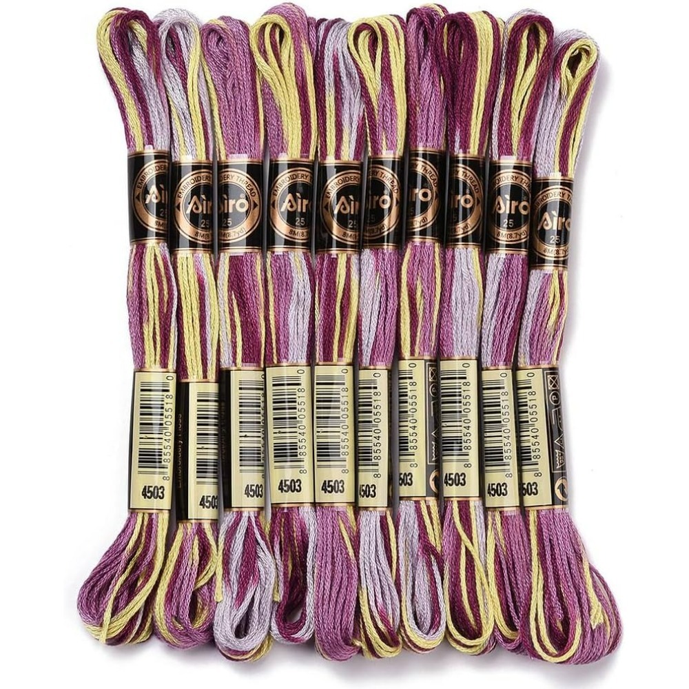 Fil à broder panaché violet, 6 - Embroidery Embellishments avis et prix