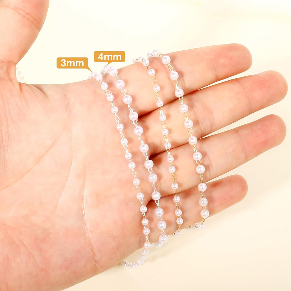 Chaîne en laiton plaqué or ave - Pearl Trim Chain avis et prix