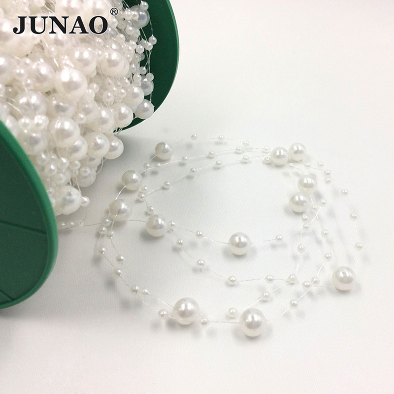 JUNAO 20 mètres 3 + 8mm perles - Pearl Trim Chain avis et prix