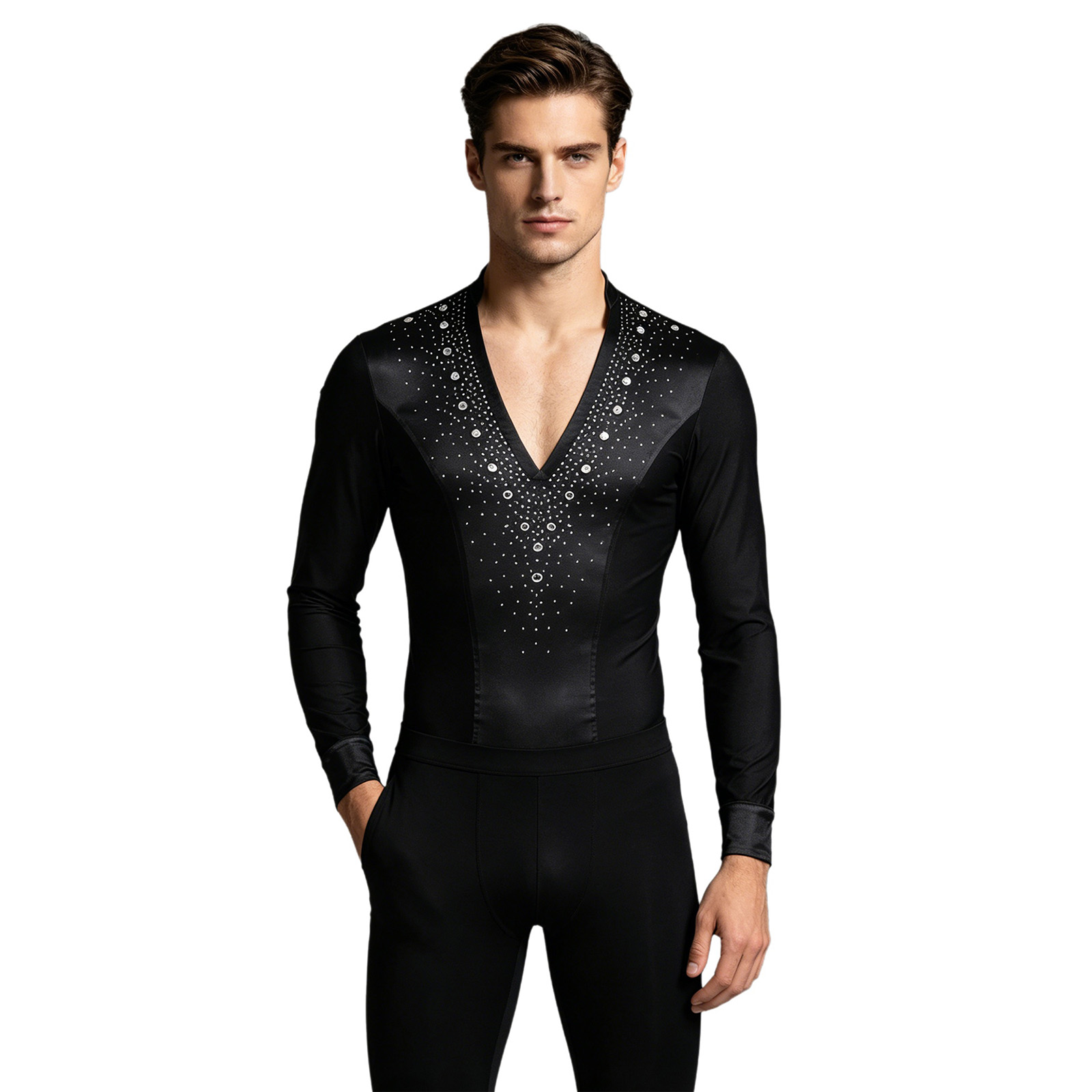 Justaucorps de danse Jazz lati - Rhinestone Banding Trim avis et prix