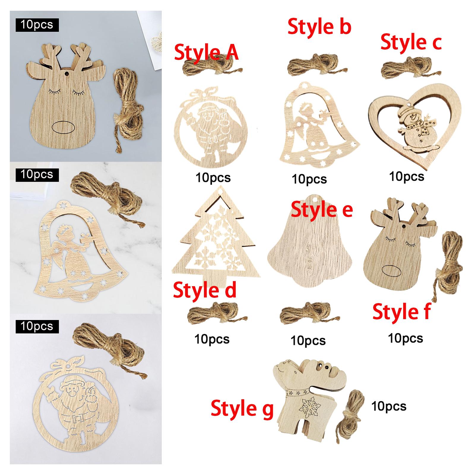 Éléments en bois non finis, pl - Christmas Craft Embellishment avis et prix