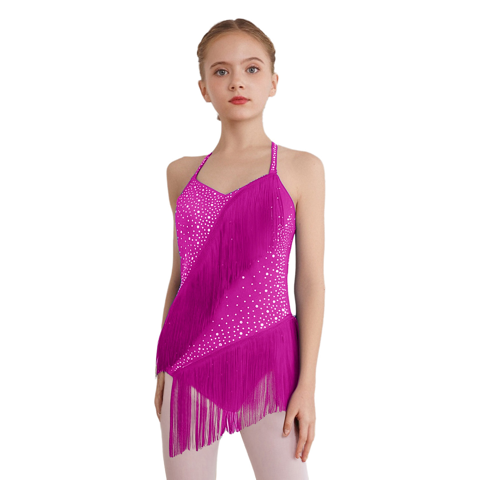 Justaucorps de danse latine po - Rhinestone Banding Trim avis et prix