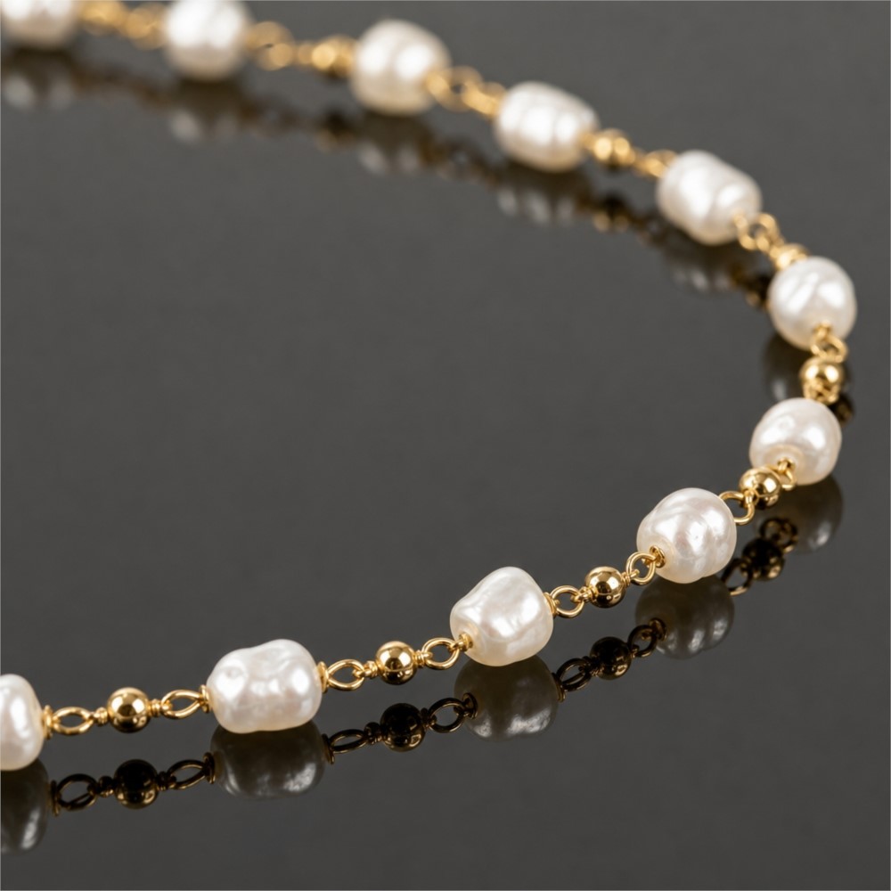 Chaîne en laiton avec fausses  - Pearl Trim Chain avis et prix